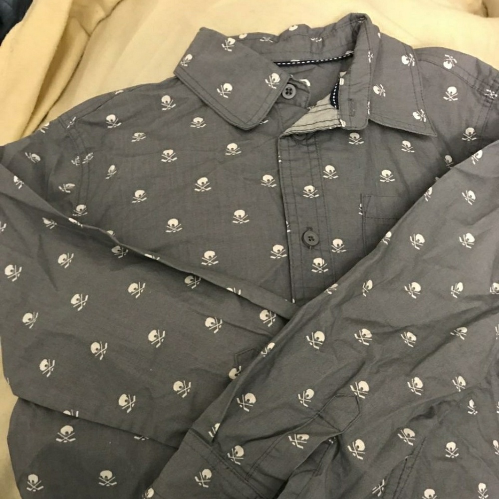 Boys Long Sleeved Button-up